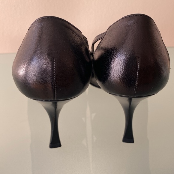 NEW Michel Perry leather SHOES/pumps,heels 8-8.5 US/ 38.5 ITALY - Picture 8 of 13